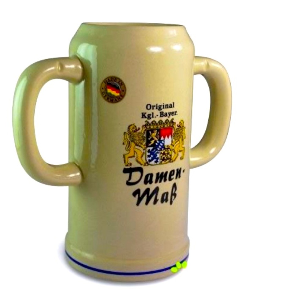 Austria Maas, Two Handled VINTAGE HAND PAINTED BEER STEIN